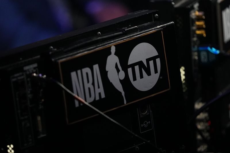 DENVER, CO - MARCH 5: TNT broadcasts live during the game between the Phoenix Suns and the Denver Nuggets on March 5, 2024 at the Ball Arena in Denver, Colorado. NOTE TO USER: User expressly acknowledges and agrees that, by downloading and/or using this Photograph, user is consenting to the terms and conditions of the Getty Images License Agreement. Mandatory Copyright Notice: Copyright 2024 NBAE (Photo by Bart Young/NBAE via Getty Images)