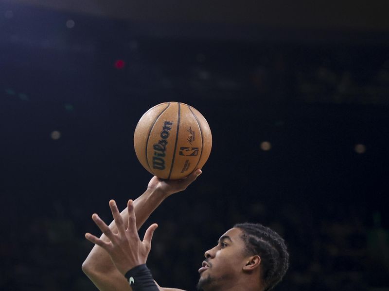 BOSTON, MA - DECEMBER 12: Jaden Ivey #23 of the Detroit Pistons shoots the ball during a game against the Detroit Pistons at TD Garden on December 12, 2024 in Boston, Massachusetts. NOTE TO USER: User expressly acknowledges and agrees that, by downloading and or using this photograph, User is consenting to the terms and conditions of the Getty Images License Agreement. (Photo by Adam Glanzman/Getty Images)