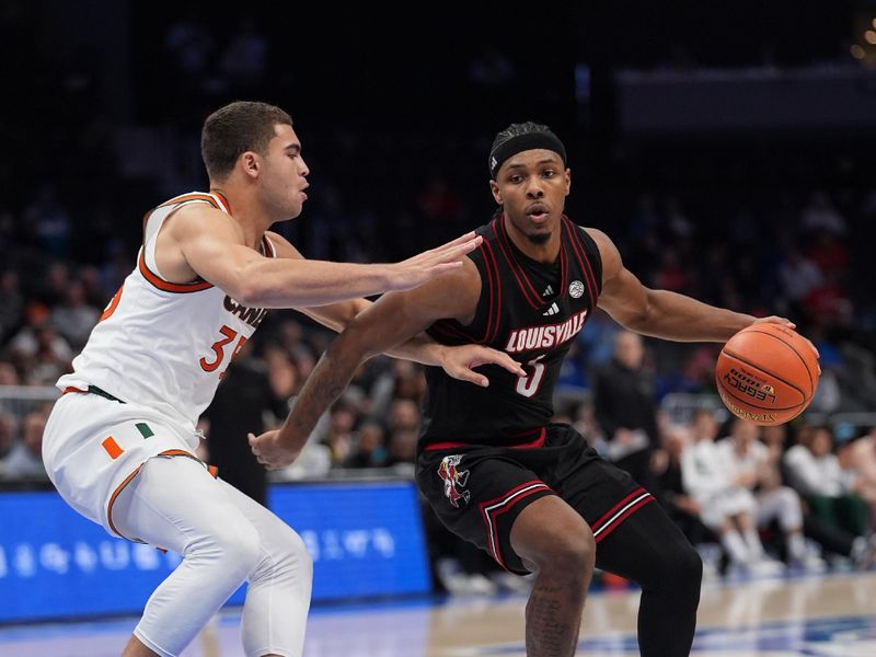 Louisville Cardinals vs Miami (FL) Hurricanes at Spectrum Center: Cards paint points meet Hurric...