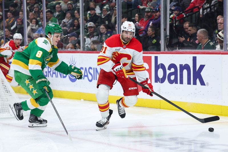 Calgary Flames' Offensive Struggles Continue as Minnesota Wild Prevail at Grand Casino Arena