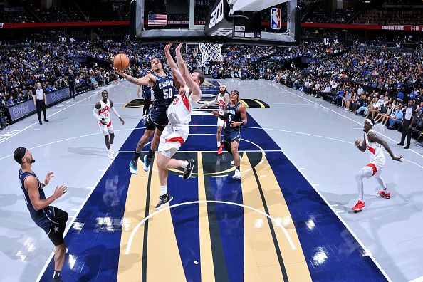 ORLANDO, FL - NOVEMBER 21: Cole Anthony #50 of the Orlando Magic shoots the ball during the game against the Toronto Raptors during the In-Season Tournament on November 21, 2023 at Amway Center in Orlando, Florida. NOTE TO USER: User expressly acknowledges and agrees that, by downloading and or using this photograph, User is consenting to the terms and conditions of the Getty Images License Agreement. Mandatory Copyright Notice: Copyright 2023 NBAE (Photo by Fernando Medina/NBAE via Getty Images)