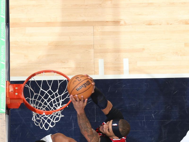 WASHINGTON, DC -? FEBRUARY 7: Daniel Gafford #21 of the Washington Wizards dunks the ball during the game against the Cleveland Cavaliers on February 7, 2024 at Capital One Arena in Washington, DC. NOTE TO USER: User expressly acknowledges and agrees that, by downloading and or using this Photograph, user is consenting to the terms and conditions of the Getty Images License Agreement. Mandatory Copyright Notice: Copyright 2024 NBAE (Photo by Stephen Gosling/NBAE via Getty Images)