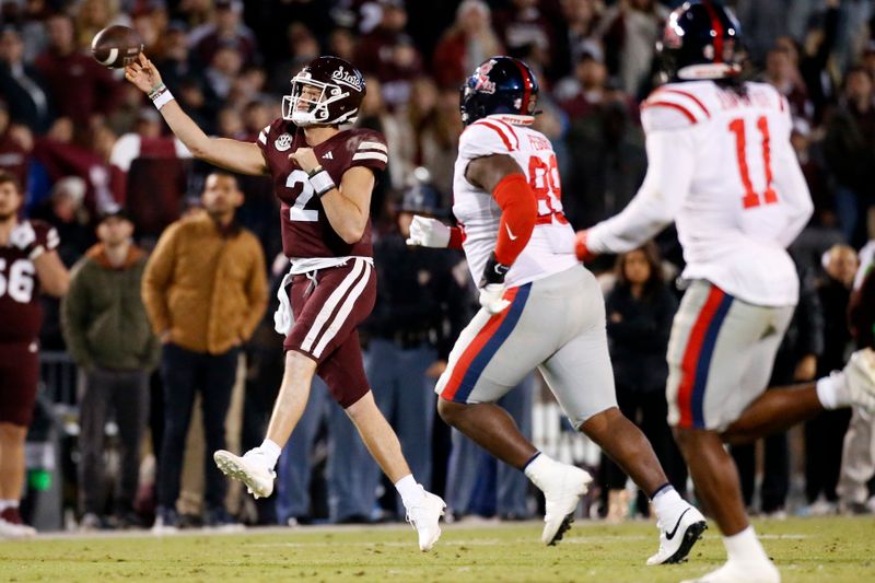 Nov 23, 2023; Starkville, Mississippi, USA;  at Davis Wade Stadium at Scott Field. Mandatory Credit: Petre Thomas-USA TODAY Sports