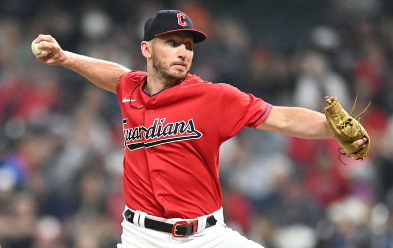 Jun 7, 2023; Cleveland, Ohio, USA; Cleveland Guardians relief pitcher Trevor Stephan (37) throws a pitch during the eighth inning against the Boston Red Sox at Progressive Field. Mandatory Credit: Ken Blaze-USA TODAY Sports