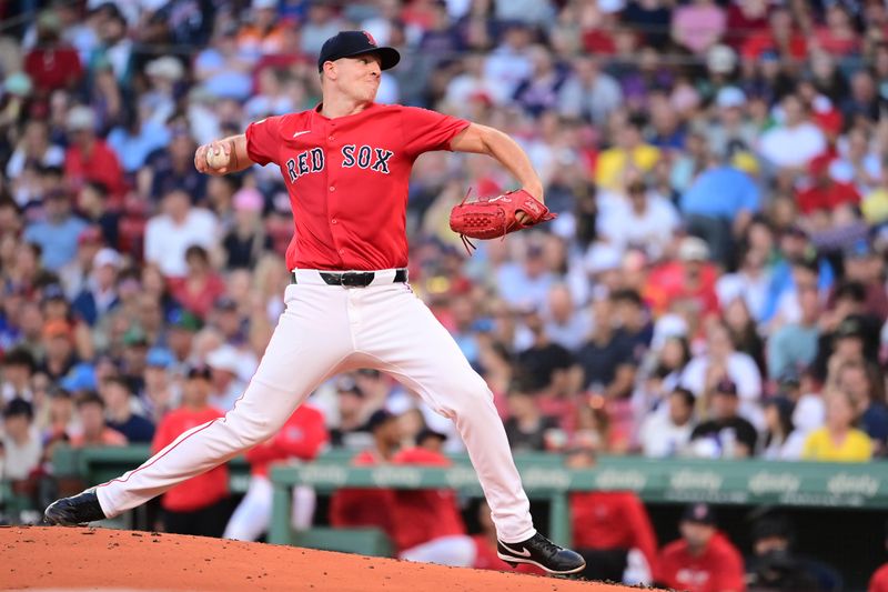 Jun 28, 2024; Boston, Massachusetts, USA; Boston Red Sox starting pitcher Nick Pivetta (37) pitches against the San Diego Padres during the third inning at Fenway Park. Mandatory Credit: Eric Canha-USA TODAY Sports