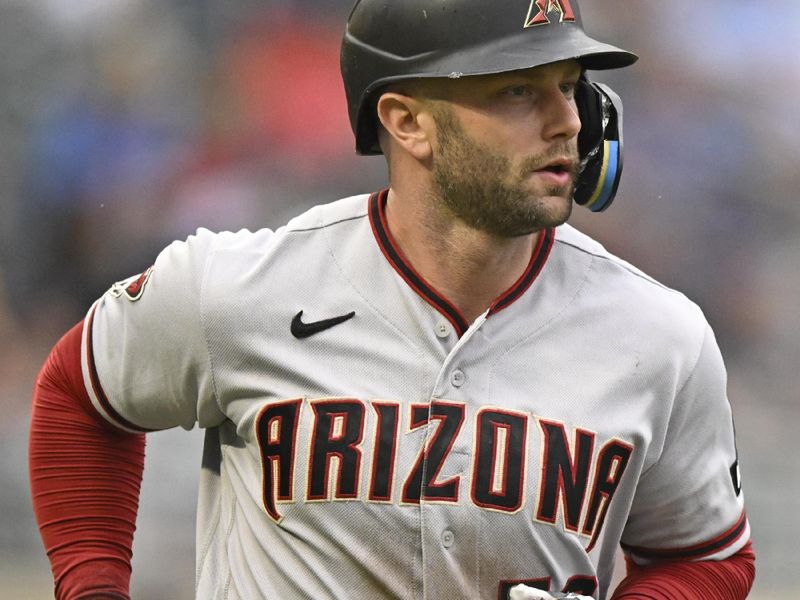 Aug 6, 2023; Minneapolis, Minnesota, USA;  Arizona Diamondbacks infielder Christian Walker (53) rounds the bases after hitting a solo home run against the Minnesota Twins during the ninth inning at Target Field. Mandatory Credit: Nick Wosika-USA TODAY Sports