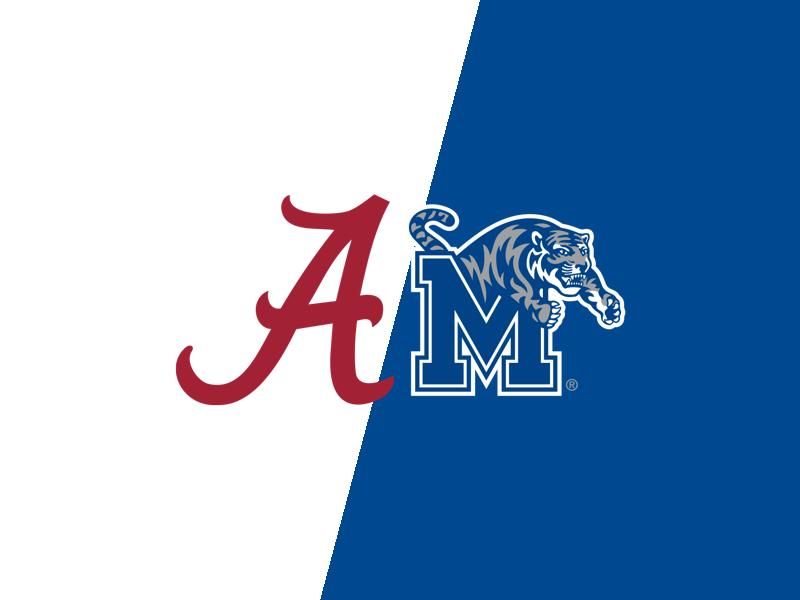 Memphis Tigers and Alabama Crimson Tide Clash at Coleman Coliseum in Men's Basketball Showdown