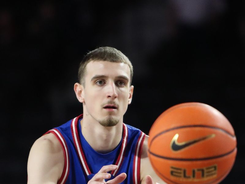 Dec 22, 2025; Athens, Georgia, USA; West Georgia Wolves guard Matija ZuZic (6) before a game against the Georgia Bulldogs at Stegeman Coliseum. Mandatory Credit: Mady Mertens-Imagn Images