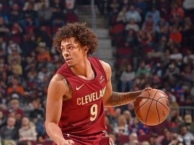 CLEVELAND, OH - NOVEMBER 19: Craig Porter #9 of the Cleveland Cavaliers dribbles the ball during the game against the Denver Nuggets on November 19, 2023 at Rocket Mortgage FieldHouse in Cleveland, Ohio. NOTE TO USER: User expressly acknowledges and agrees that, by downloading and/or using this Photograph, user is consenting to the terms and conditions of the Getty Images License Agreement. Mandatory Copyright Notice: Copyright 2023 NBAE (Photo by David Liam Kyle/NBAE via Getty Images)