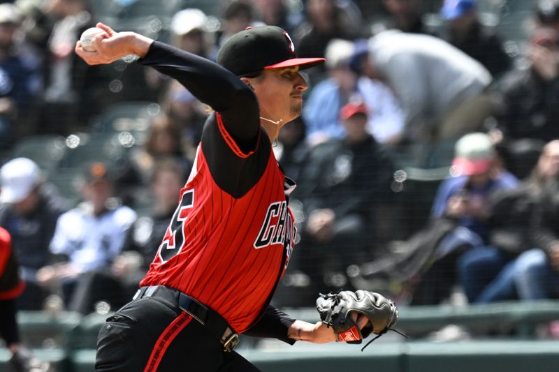 May 3, 2025; Chicago, Illinois, USA;  Chicago White Sox pitcher Davis Martin (65) delivers against the Houston Astros during the first inning at Rate Field. Mandatory Credit: Matt Marton-Imagn Images