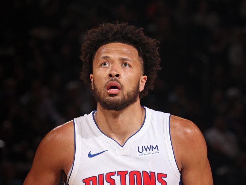 NEW YORK, NY - FEBRUARY 26: Cade Cunningham #2 of the Detroit Pistons looks on during the game against the New York Knicks on February 26, 2024 at Madison Square Garden in New York City, New York.  NOTE TO USER: User expressly acknowledges and agrees that, by downloading and or using this photograph, User is consenting to the terms and conditions of the Getty Images License Agreement. Mandatory Copyright Notice: Copyright 2024 NBAE  (Photo by Nathaniel S. Butler/NBAE via Getty Images)