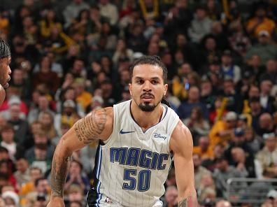 INDIANAPOLIS, IN - DECEMBER 23:  Cole Anthony #50 of the Orlando Magic handles the ball during the game against the Indiana Pacers on December 23, 2023 at Gainbridge Fieldhouse in Indianapolis, Indiana. NOTE TO USER: User expressly acknowledges and agrees that, by downloading and or using this Photograph, user is consenting to the terms and conditions of the Getty Images License Agreement. Mandatory Copyright Notice: Copyright 2023 NBAE (Photo by Pepper Robinson/NBAE via Getty Images)