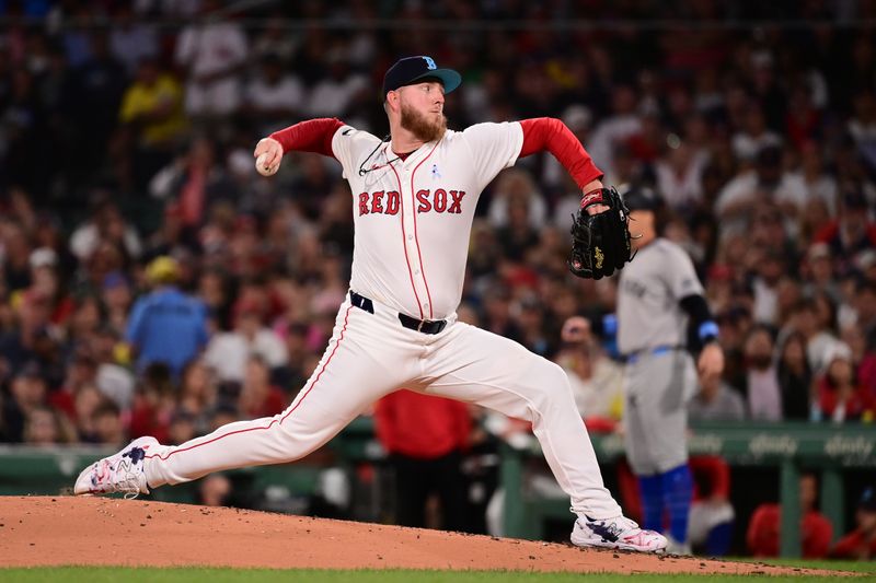 Jun 16, 2024; Boston, Massachusetts, USA; Boston Red Sox relief pitcher Zack Kelly (76) pitches against the New York Yankees during the seventh inning at Fenway Park. Mandatory Credit: Eric Canha-USA TODAY Sports